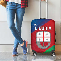 Italy Liguria Luggage Cover Emblem With Flag Style - Wonder Print Shop