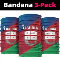Italy Liguria Neck Gaiter Emblem With Flag Style - Wonder Print Shop