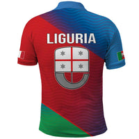Italy Liguria Polo Shirt Emblem With Flag Style LT19