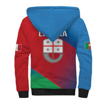 Italy Liguria Sherpa Hoodie Emblem With Flag Style LT19