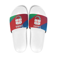 Italy Liguria Slide Sandals Emblem With Flag Style - Wonder Print Shop