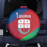 Italy Liguria Spare Tire Cover Emblem With Flag Style - Wonder Print Shop