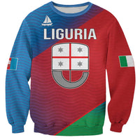 Italy Liguria Sweatshirt Emblem With Flag Style LT19