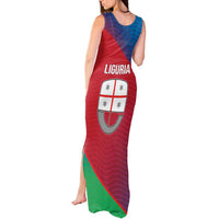 Italy Liguria Tank Maxi Dress Emblem With Flag Style LT19