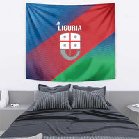 Italy Liguria Tapestry Emblem With Flag Style - Wonder Print Shop