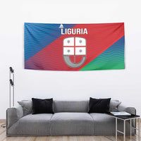 Italy Liguria Tapestry Emblem With Flag Style - Wonder Print Shop