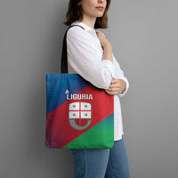 Italy Liguria Tote Bag Emblem With Flag Style - Wonder Print Shop