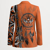 Canada Indigenous Orange Shirt Day Blazer Haida Dreamcatcher Art