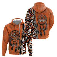 Canada Indigenous Orange Shirt Day Hoodie Haida Dreamcatcher Art