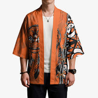 Canada Indigenous Orange Shirt Day Kimono Haida Dreamcatcher Art