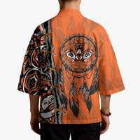 Canada Indigenous Orange Shirt Day Kimono Haida Dreamcatcher Art