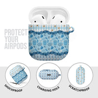 Oktoberfest Bavarian Heritage AirPods Case Edelweiss Beer Festival Blue Pattern