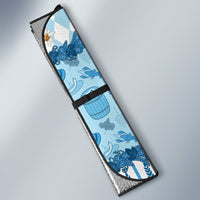 Oktoberfest Bavarian Heritage Auto Sun Shade Edelweiss Beer Festival Blue Pattern