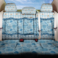 Oktoberfest Bavarian Heritage Back Car Seat Cover Edelweiss Beer Festival Blue Pattern