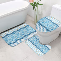 Oktoberfest Bavarian Heritage Bathroom Set Edelweiss Beer Festival Blue Pattern
