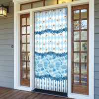 Oktoberfest Bavarian Heritage Door Cover Edelweiss Beer Festival Blue Pattern