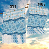 Oktoberfest Bavarian Heritage Garden Flag Edelweiss Beer Festival Blue Pattern