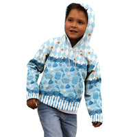Oktoberfest Bavarian Heritage Kid Hoodie Edelweiss Beer Festival Blue Pattern