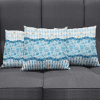 Oktoberfest Bavarian Heritage Pillow Cover Edelweiss Beer Festival Blue Pattern