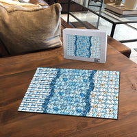 Oktoberfest Bavarian Heritage Puzzle Edelweiss Beer Festival Blue Pattern