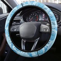Oktoberfest Bavarian Heritage Steering Wheel Cover Edelweiss Beer Festival Blue Pattern