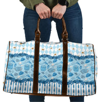 Oktoberfest Bavarian Heritage Travel Bag Edelweiss Beer Festival Blue Pattern