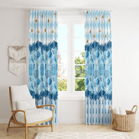 Oktoberfest Bavarian Heritage Window Curtain Edelweiss Beer Festival Blue Pattern