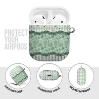 Oktoberfest Bavarian Heritage AirPods Case Edelweiss Beer Festival Green Pattern
