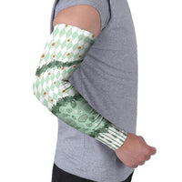Oktoberfest Bavarian Heritage Arm Sleeves Edelweiss Beer Festival Green Pattern