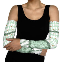 Oktoberfest Bavarian Heritage Arm Sleeves Edelweiss Beer Festival Green Pattern