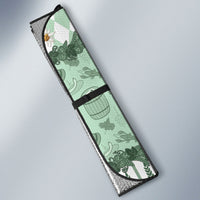 Oktoberfest Bavarian Heritage Auto Sun Shade Edelweiss Beer Festival Green Pattern