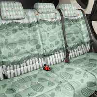 Oktoberfest Bavarian Heritage Back Car Seat Cover Edelweiss Beer Festival Green Pattern