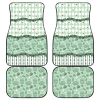 Oktoberfest Bavarian Heritage Car Mats Edelweiss Beer Festival Green Pattern
