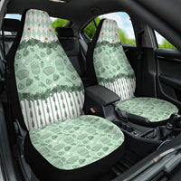 Oktoberfest Bavarian Heritage Car Seat Cover Edelweiss Beer Festival Green Pattern