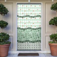 Oktoberfest Bavarian Heritage Door Cover Edelweiss Beer Festival Green Pattern
