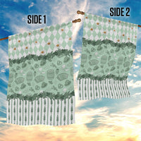 Oktoberfest Bavarian Heritage Garden Flag Edelweiss Beer Festival Green Pattern
