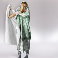 Oktoberfest Bavarian Heritage Hooded Blanket Edelweiss Beer Festival Green Pattern