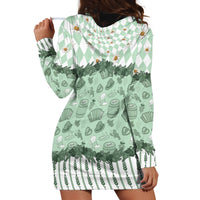 Oktoberfest Bavarian Heritage Hoodie Dress Edelweiss Beer Festival Green Pattern
