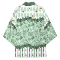 Oktoberfest Bavarian Heritage Kimono Edelweiss Beer Festival Green Pattern