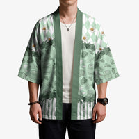 Oktoberfest Bavarian Heritage Kimono Edelweiss Beer Festival Green Pattern