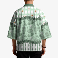 Oktoberfest Bavarian Heritage Kimono Edelweiss Beer Festival Green Pattern