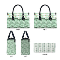 Oktoberfest Bavarian Heritage Leather Bag Edelweiss Beer Festival Green Pattern