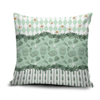 Oktoberfest Bavarian Heritage Pillow Cover Edelweiss Beer Festival Green Pattern