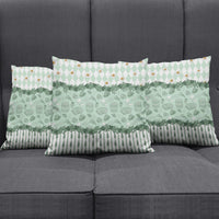 Oktoberfest Bavarian Heritage Pillow Cover Edelweiss Beer Festival Green Pattern