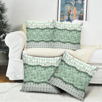 Oktoberfest Bavarian Heritage Pillow Cover Edelweiss Beer Festival Green Pattern