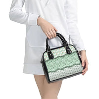 Oktoberfest Bavarian Heritage Shoulder Handbag Edelweiss Beer Festival Green Pattern