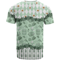 Oktoberfest Bavarian Heritage T Shirt Edelweiss Beer Festival Green Pattern