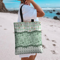 Oktoberfest Bavarian Heritage Tote Bag Edelweiss Beer Festival Green Pattern