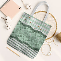 Oktoberfest Bavarian Heritage Tote Bag Edelweiss Beer Festival Green Pattern
