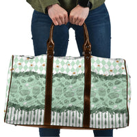 Oktoberfest Bavarian Heritage Travel Bag Edelweiss Beer Festival Green Pattern
